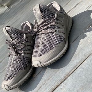 Gray Adidas Tubular Shoes